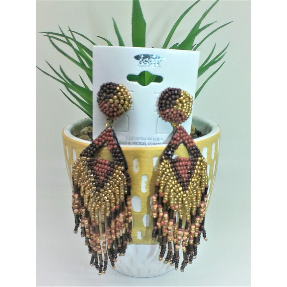 Jewelry - Earrings - Seed Bead fringe